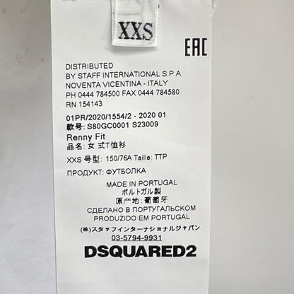 DSQUARED2 ディースクエアード S80GC0001 20年 Renny Fit ICON アイコン×ロゴプリント 半袖 Tシャツ トップス
