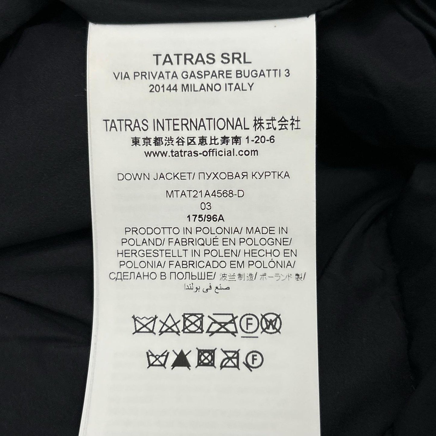 TATRAS Navy MTAT21A4568-D BORBORE Down Jacket 03