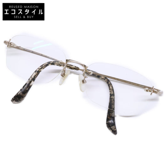 GOLD MASTER PREMIUM GMP-010W K14WG Rimless Glasses