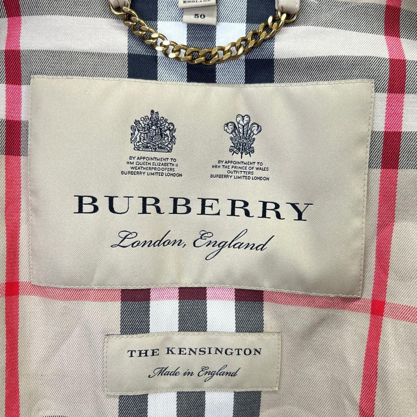 BURBERRY バーバリー 3983339 ケンジントン 裏地ノバチェック トレンチコート コート