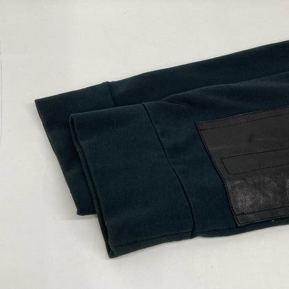 Ralph Lauren Black Label ラルフローレンブラックレーベル ブラック ラムレザー パッチ ハーフZIP トレーナー トップス