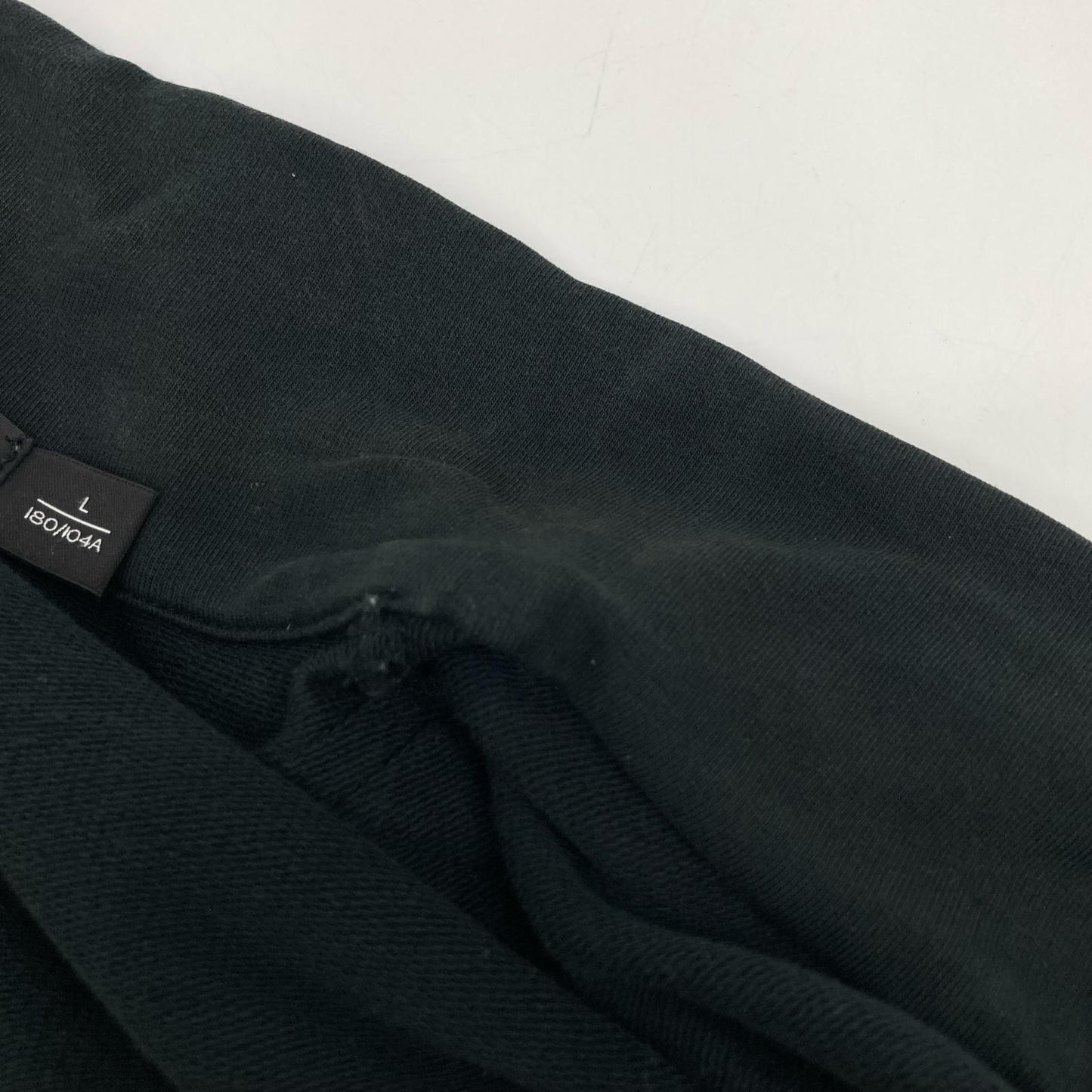 Ralph Lauren Black Label ラルフローレンブラックレーベル ブラック ラムレザー パッチ ハーフZIP トレーナー トップス