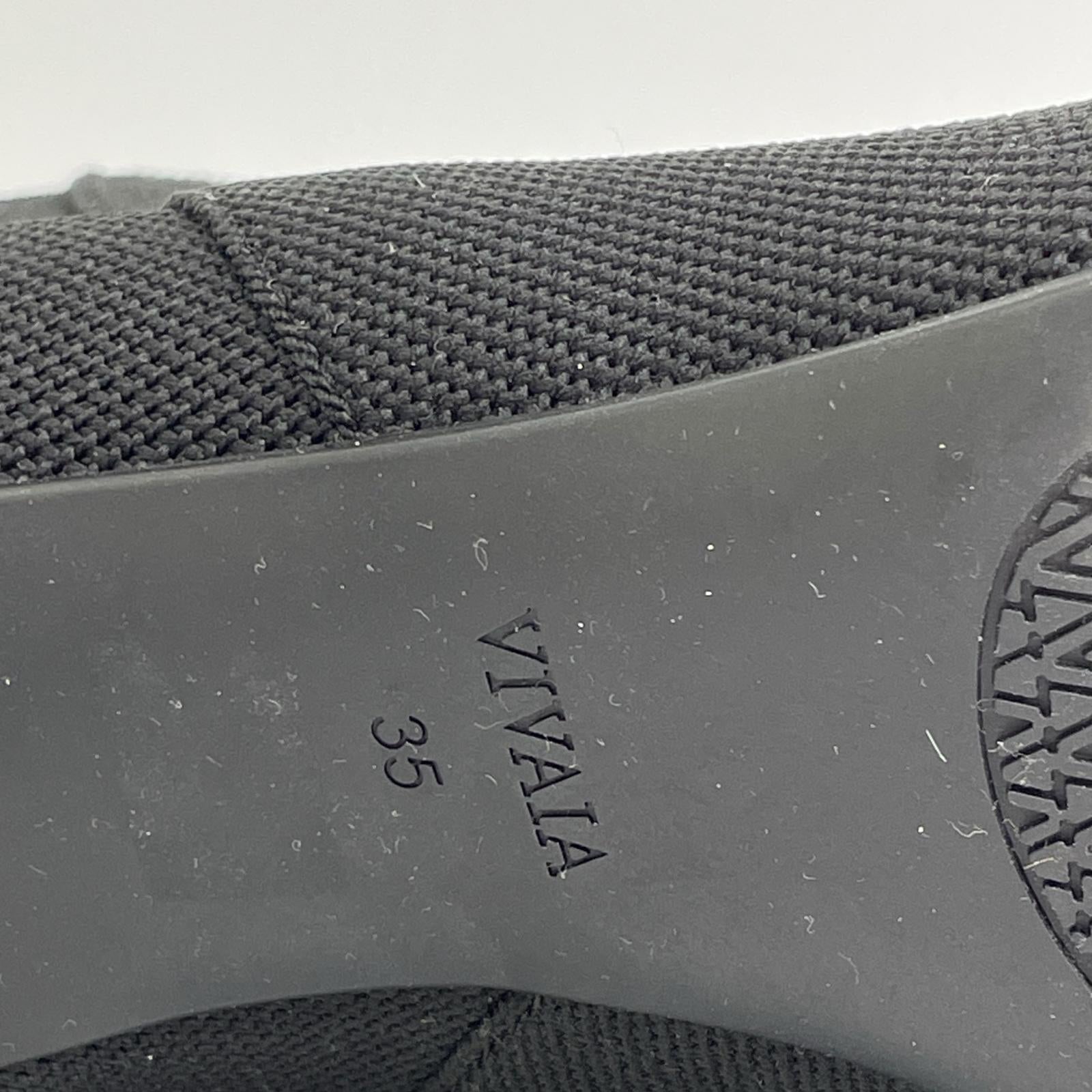 VIVAIA ビバイア ブラック 撥水加工 アンクル ヒールブーツ シューズ