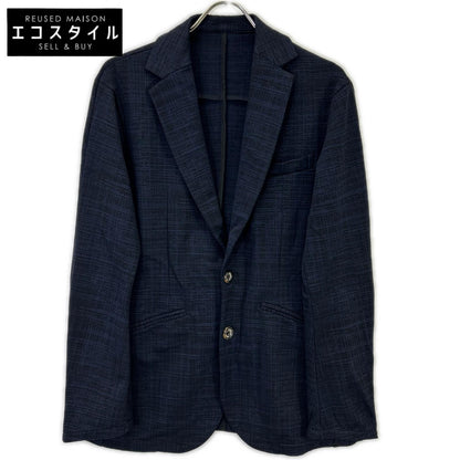 1piu1uguale3 Navy Nylon Stretch Tailored Jacket