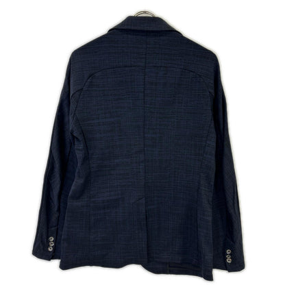 1piu1uguale3 Navy Nylon Stretch Tailored Jacket