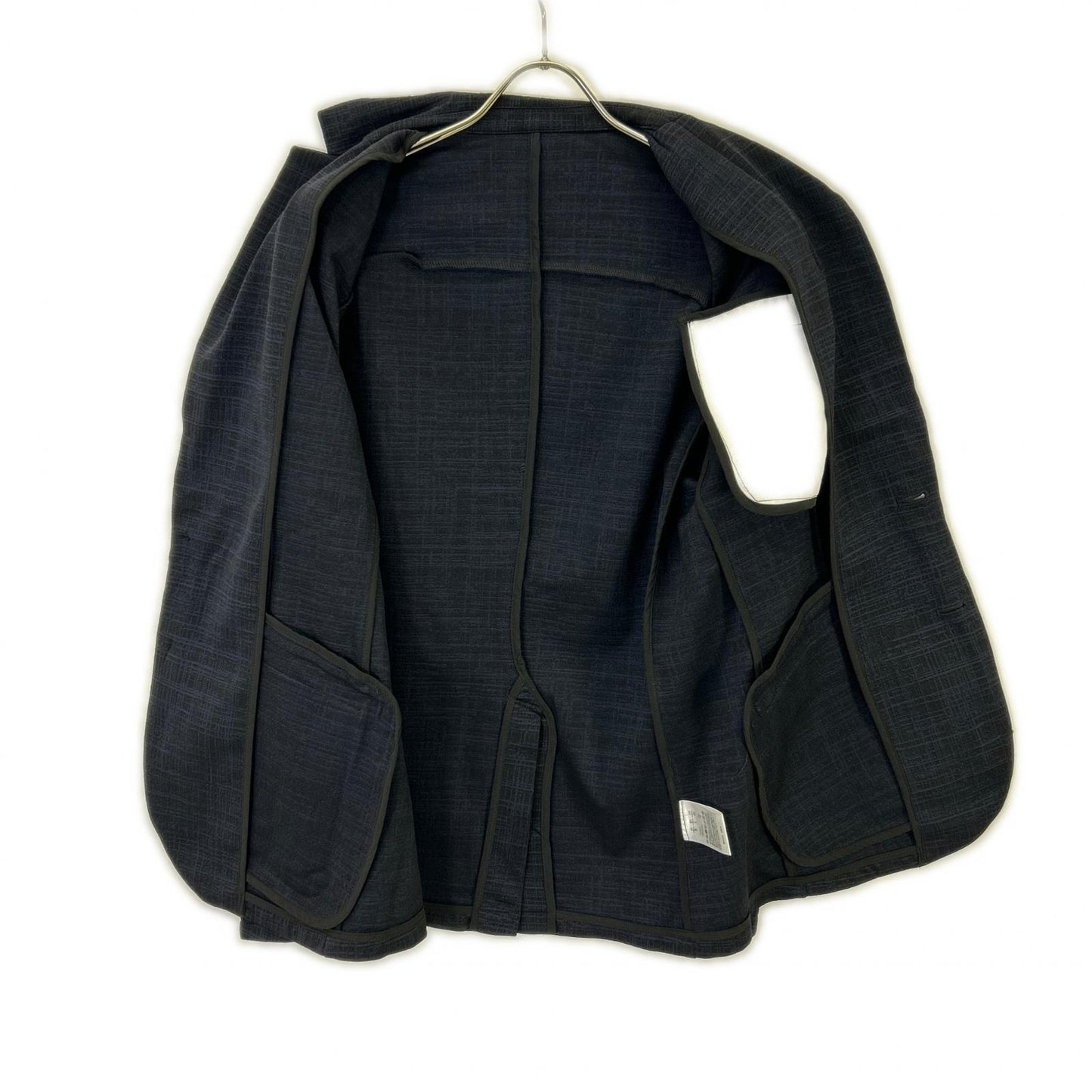 1piu1uguale3 Navy Nylon Stretch Tailored Jacket