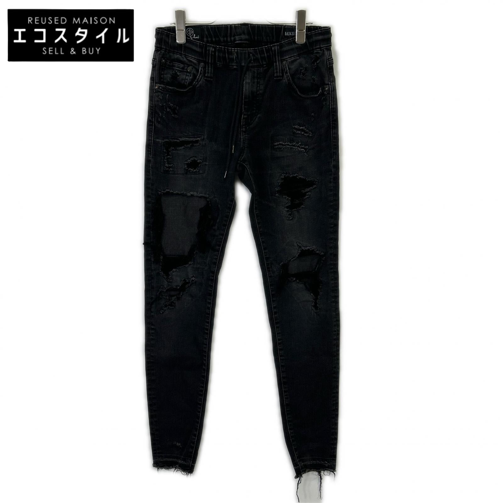 SURT x BIG JOHN x RHC Black Jog Slim Tapered Jeans Bottoms