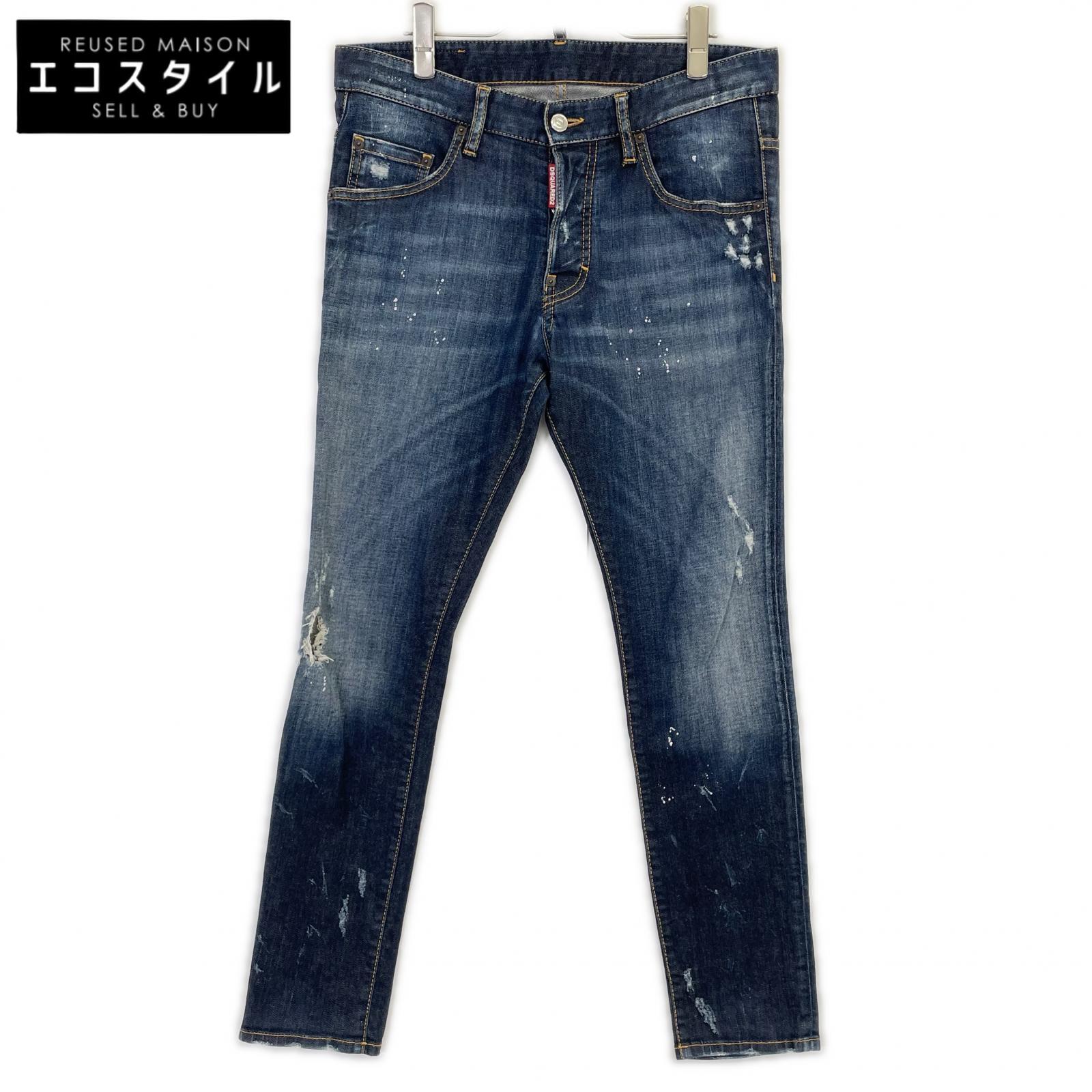 DSQUARED2 ディースクエアード S74LA0909 S303330 SKATER JEAN ボタンフライ デニムパンツ ボトムス