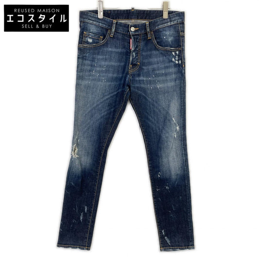 DSQUARED2 S74LA0909 S303330 SKATER JEAN Button Fly Denim Pants Bottoms