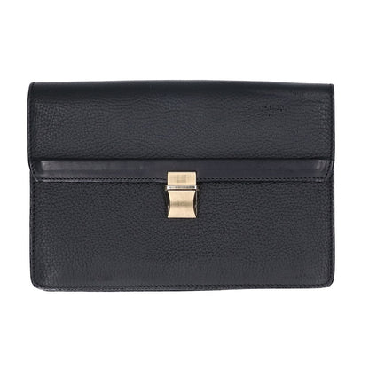 dunhill/ALFREDDUNHILL ダンヒル レザー フラップ セカンドバッグ セカンドバッグ クラッチバッグ