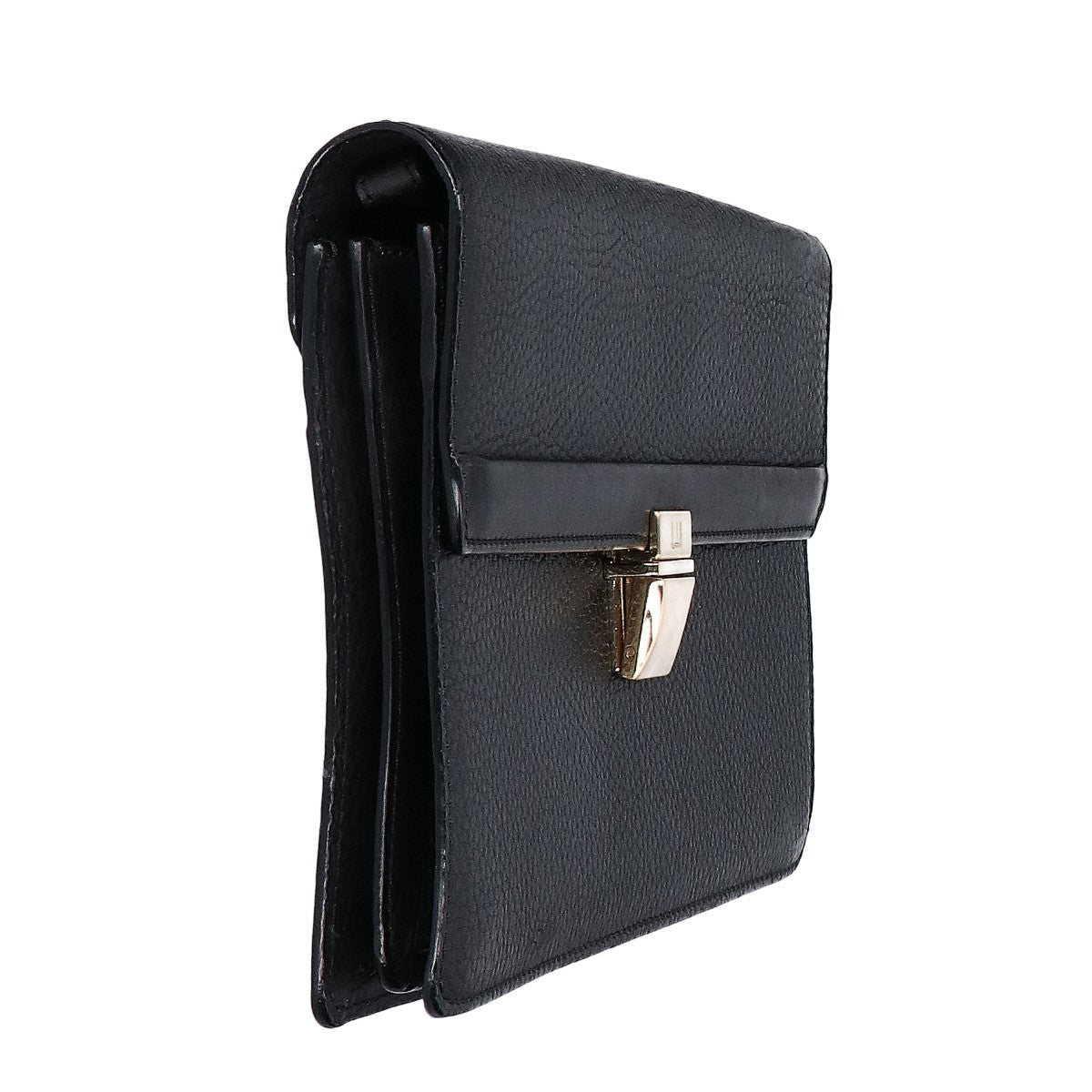dunhill/ALFREDDUNHILL ダンヒル レザー フラップ セカンドバッグ セカンドバッグ クラッチバッグ