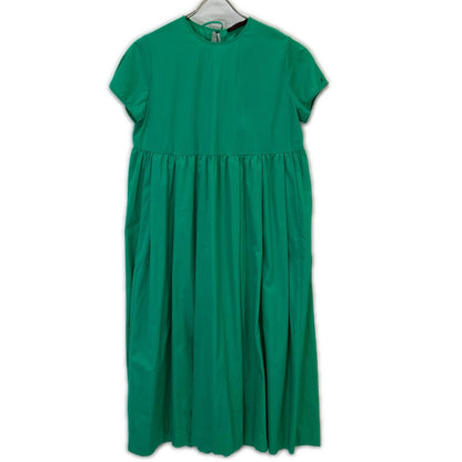 TOMORROWLAND TOMORROWLAND [Collection] 24S Green Doppio Typewriter Back Ribbon Dress