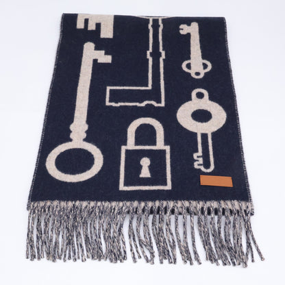 HERMES エルメス 【美品】24AW H259142S カザック キー コレクション カシミヤ マフラー