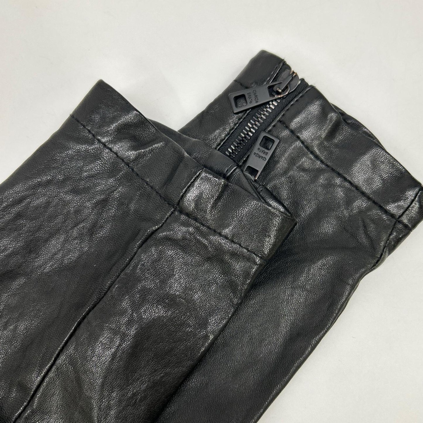 GIORGIOBRATO ジョルジオブラット GU18S8681B ﾌﾞﾗｯｸ ｼｰﾌﾟｽｷﾝ ﾗﾑﾚｻﾞｰ ﾌﾞﾙｿﾞﾝｼﾞｬｹｯﾄ ジャケット 48