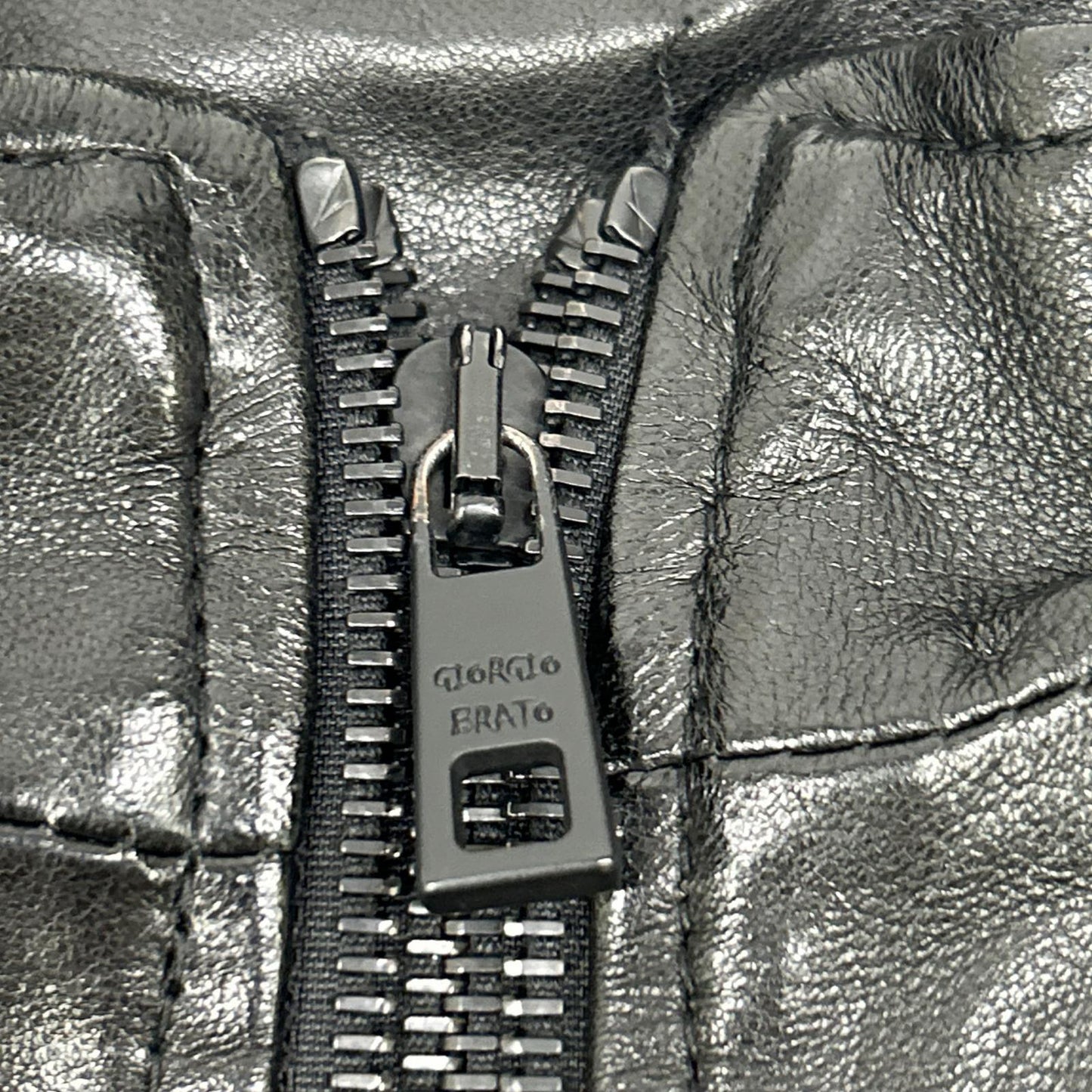 GIORGIOBRATO ジョルジオブラット GU18S8681B ﾌﾞﾗｯｸ ｼｰﾌﾟｽｷﾝ ﾗﾑﾚｻﾞｰ ﾌﾞﾙｿﾞﾝｼﾞｬｹｯﾄ ジャケット 48