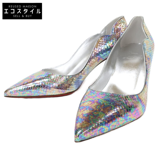 Christian Louboutin 克里斯提·鲁布托 【美品】Hot Chick 金属色尖头高跟鞋