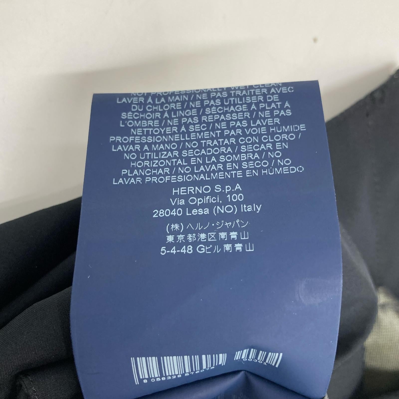 HERNO Herno IM021UL 11107 Navy GORE-TEX Laminar Stand Collar Coat