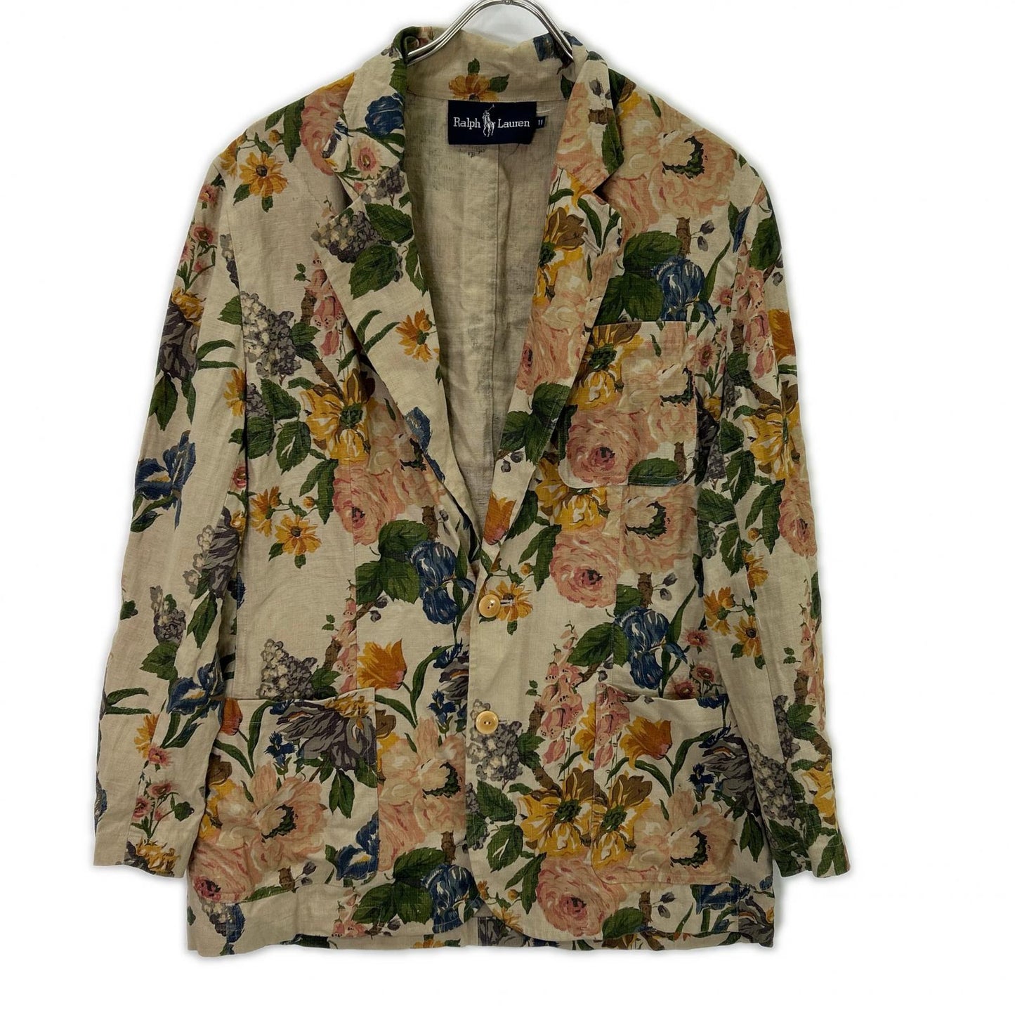 Ralph Lauren ラルフローレン ベージュ リネン ボタニカル ジャケット ジャケット