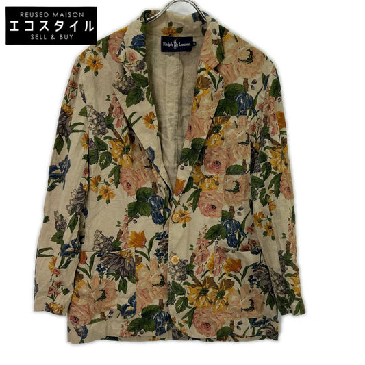 RALPHLAUREN ラルフローレン ベージュ リネン ボタニカル ジャケット ジャケット