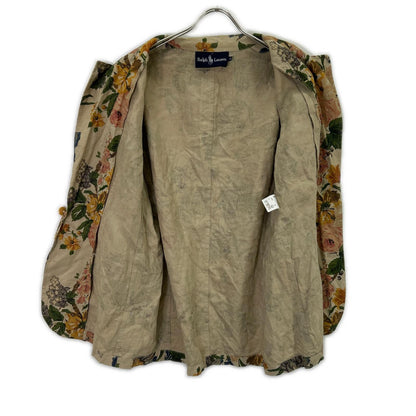 Ralph Lauren ラルフローレン ベージュ リネン ボタニカル ジャケット ジャケット