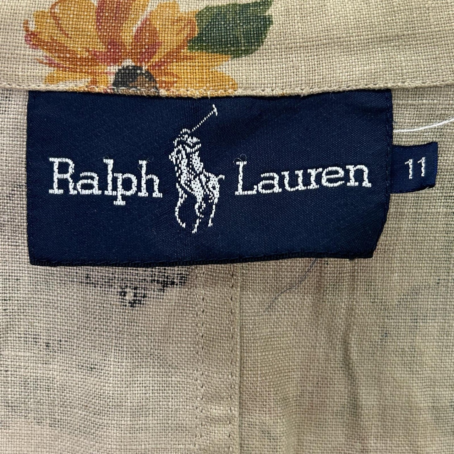 Ralph Lauren ラルフローレン ベージュ リネン ボタニカル ジャケット ジャケット