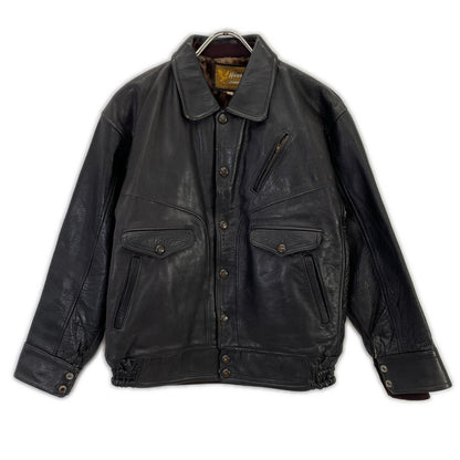 【hawks jumper】ﾌﾞﾗｯｸ ﾚｻﾞｰ ﾗｲﾀﾞｰｽｼﾞｬｹｯﾄ ジャケット 特大 メンズ