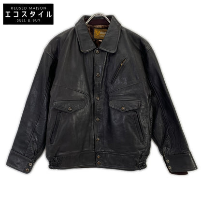 【hawks jumper】ﾌﾞﾗｯｸ ﾚｻﾞｰ ﾗｲﾀﾞｰｽｼﾞｬｹｯﾄ ジャケット 特大 メンズ