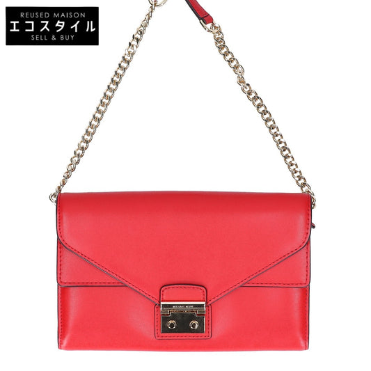 MICHAEL KORS マイケルコース 【美品】32H7GSLC3L Sloan Leather Chain Wallet レザーチェーンウォレット/ ショルダーバッグ