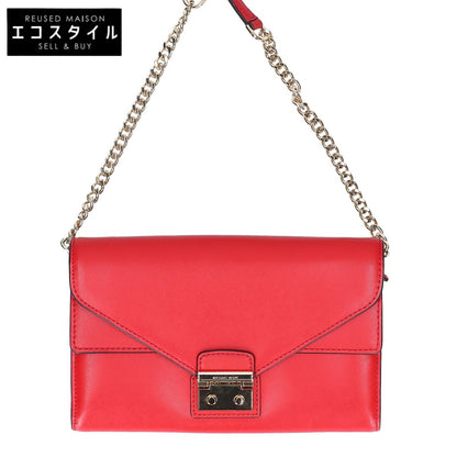 MICHAEL KORS Michael Kors [Mint condition] 32H7GSLC3L Sloan Leather Chain Wallet/ Shoulder Bag