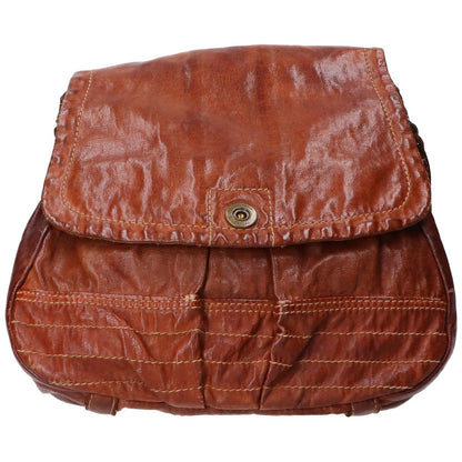 genten GENTEN Leather Flap Shoulder Bag