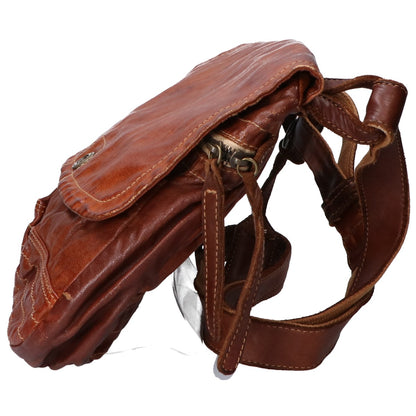 genten GENTEN Leather Flap Shoulder Bag