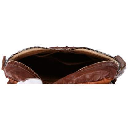 genten GENTEN Leather Flap Shoulder Bag