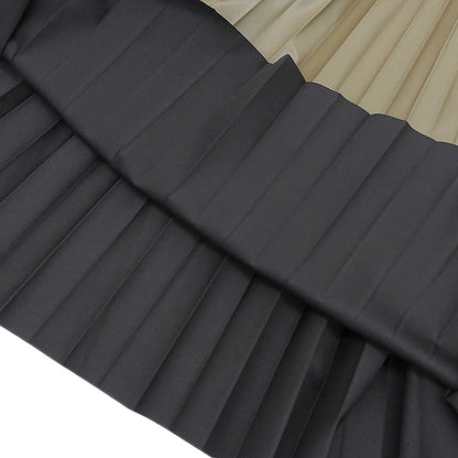 Excellent Condition SYNTHETIC LEATHER Pleated Skirt Skirt Women's Brown 36 24AW Skirt 36 Women's