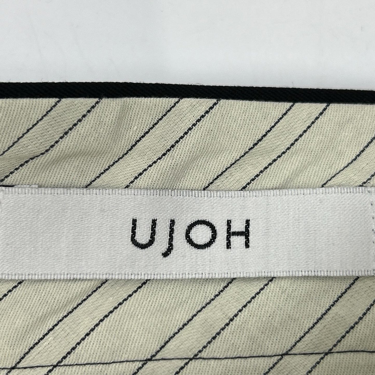 ujoh ウジョー ブラック U763-S02-100 切り替えプリーツ スカート スカート