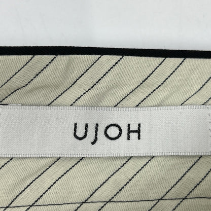 ujoh ウジョー ブラック U763-S02-100 切り替えプリーツ スカート スカート