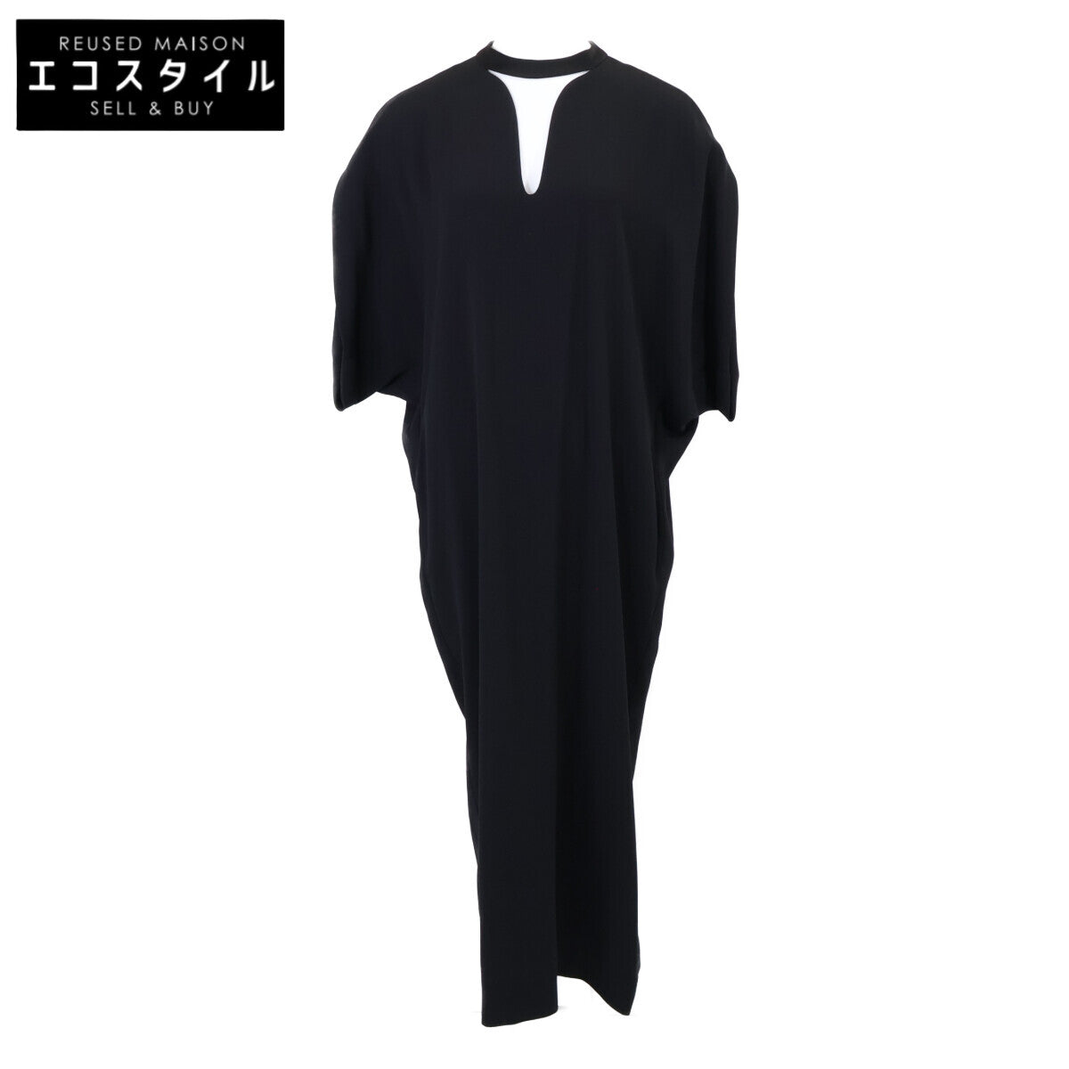 Mame Kurogouchi Mame Kurogouchi 【美品】MM24SS-DR081 后缎绉乔其纱刺绣蕾丝后开襟连衣裙