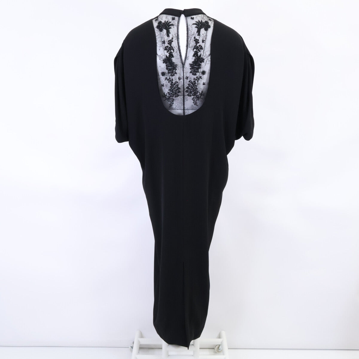 Mame Kurogouchi Mame Kurogouchi 【美品】MM24SS-DR081 后缎绉乔其纱刺绣蕾丝后开襟连衣裙