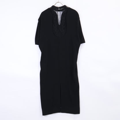 Mame Kurogouchi Mame Kurogouchi 【美品】MM24SS-DR081 后缎绉乔其纱刺绣蕾丝后开襟连衣裙