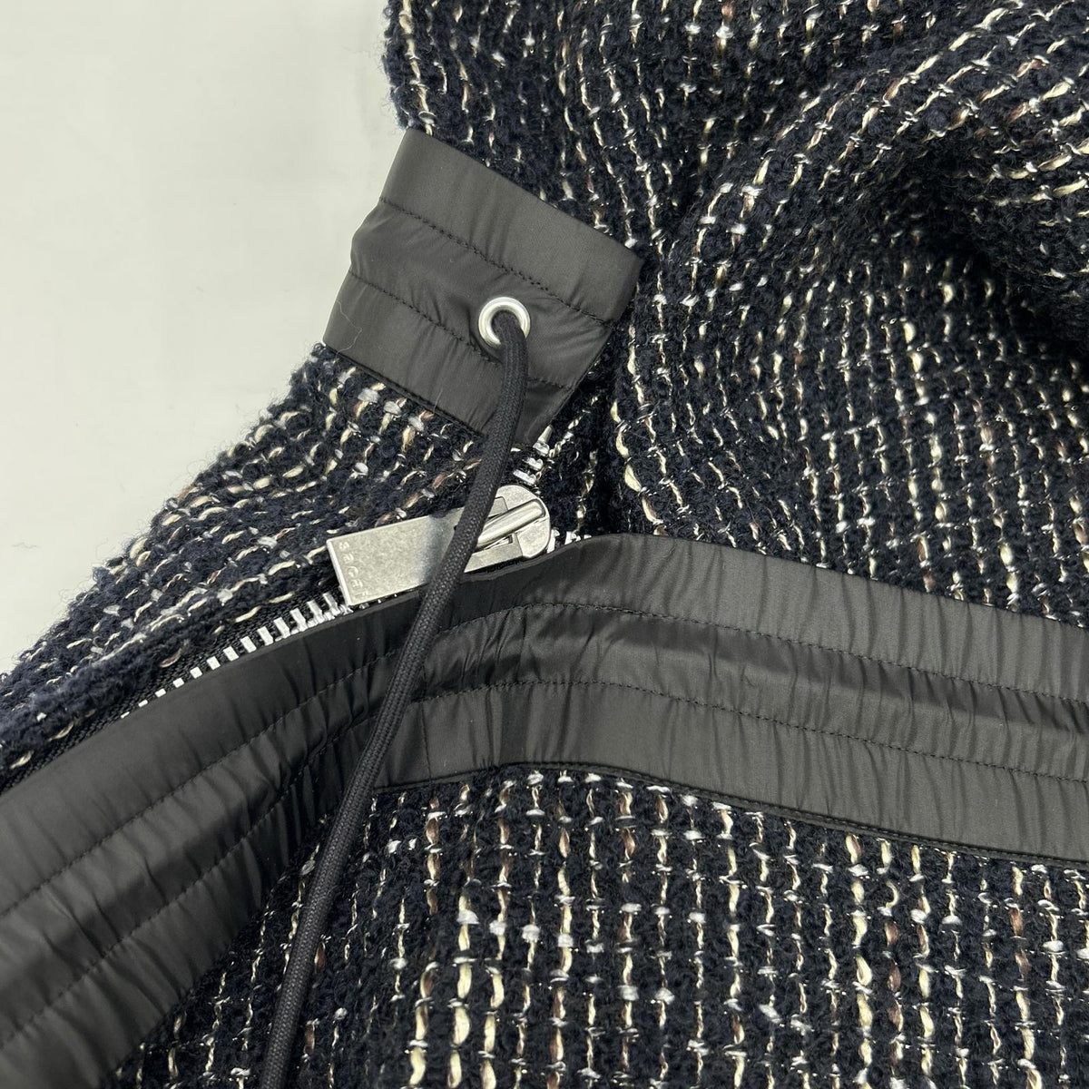 sacai サカイ 23-06843 ブラック 2WAY ツイードワンピース ワンピース