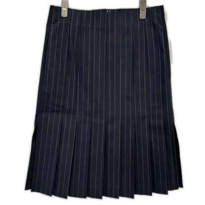 sacai サカイ 23-06535 ブラック プリーツ ストライプスカート スカート