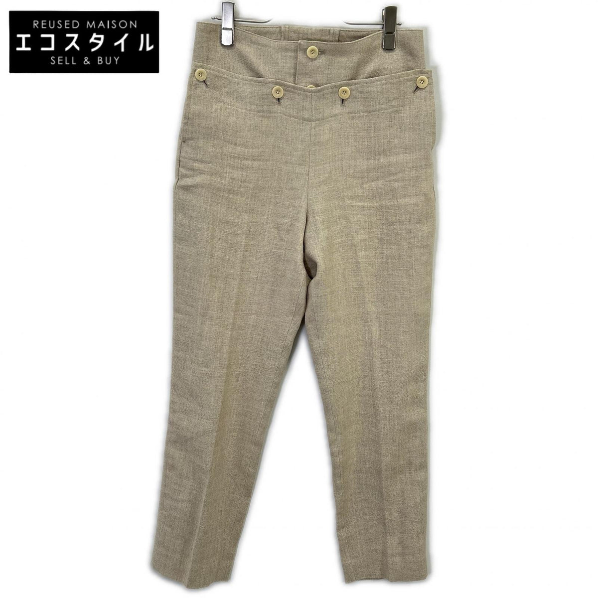 HYKE ハイク 231-13242 06 リネンマリンクロップドパンツ ボトムス