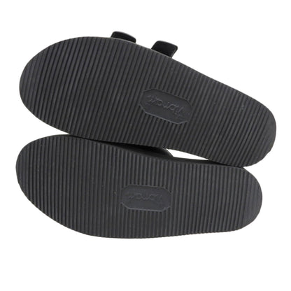 MONCLER モンクレール SLIDE WORKS トリコロール ベルクロ サンダル シューズ メンズ 黒 ブラック 43 シューズ