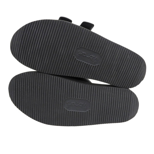 MONCLER モンクレール SLIDE WORKS トリコロール ベルクロ サンダル シューズ メンズ 黒 ブラック 43 シューズ