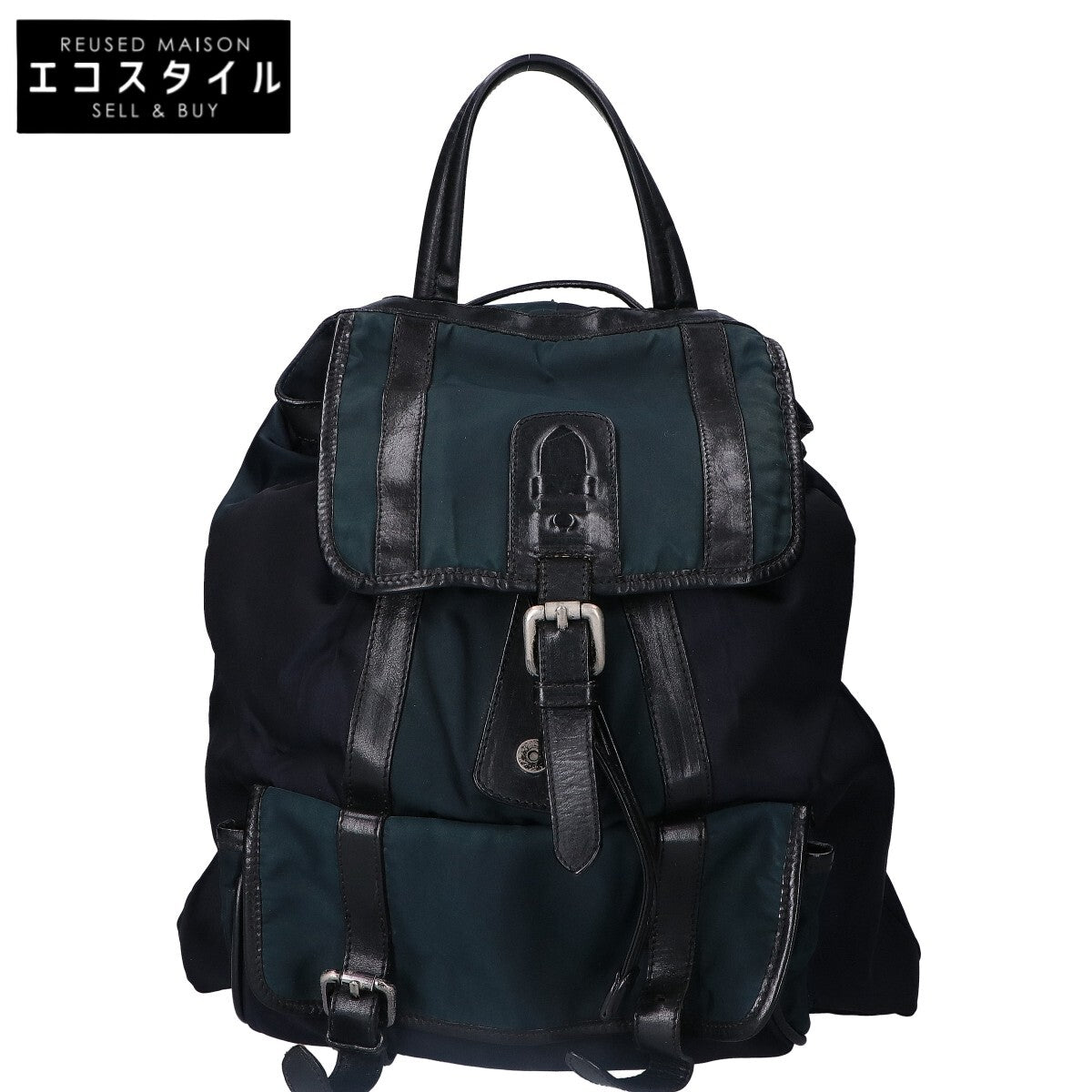 Neil Barrett Leather/Nylon Backpack Rucksack Backpack