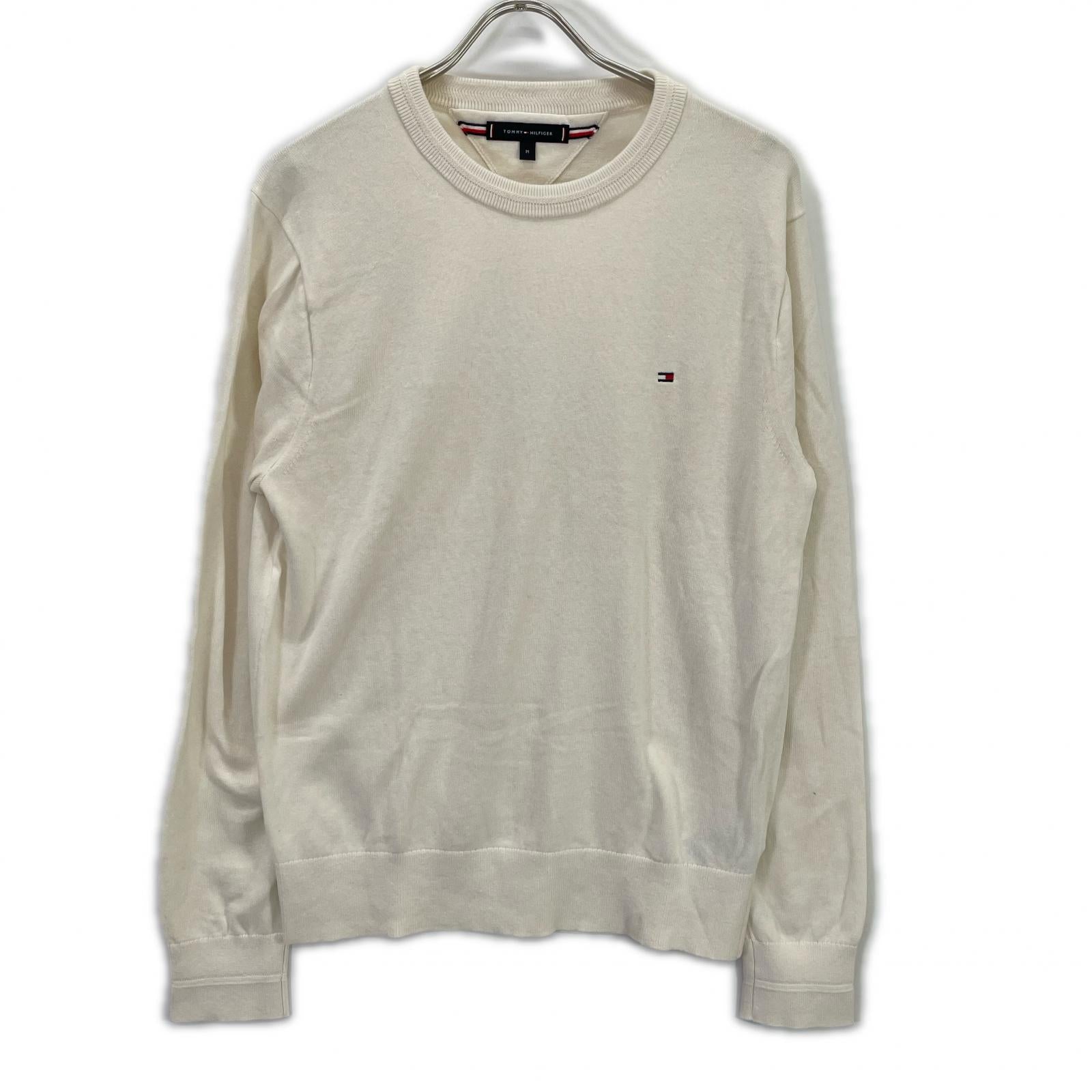 MW40198 Cotton Silk Cashmere Crew Neck Sweater Top M Men's
