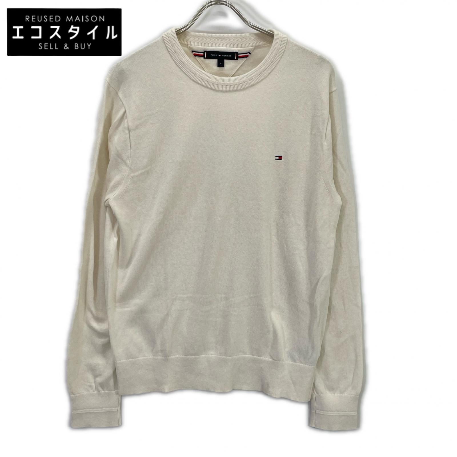 MW40198 Cotton Silk Cashmere Crew Neck Sweater Top M Men's