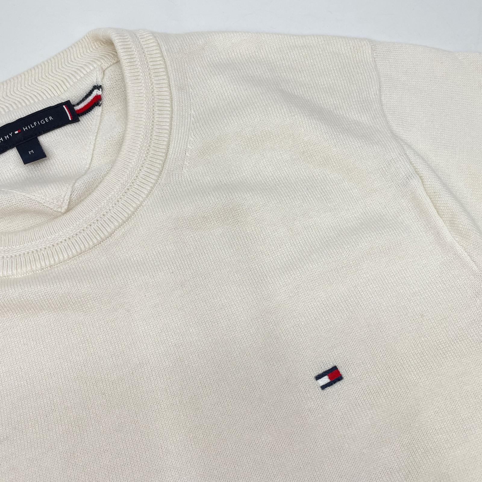 MW40198 Cotton Silk Cashmere Crew Neck Sweater Top M Men's