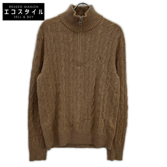 MW40443 25 years Lambswool Blend Cable Half-Zip Sweater Tops M Men's