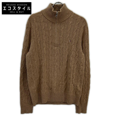 TOMMYHILFIGER トミーヒルフィガー MW40443 25年 ラムウールブレンドケーブルハーフジップセーター トップス