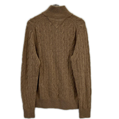 TOMMYHILFIGER トミーヒルフィガー MW40443 25年 ラムウールブレンドケーブルハーフジップセーター トップス